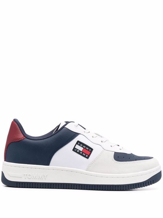 Tommy Jeans colour-block Varsity sneakers - White