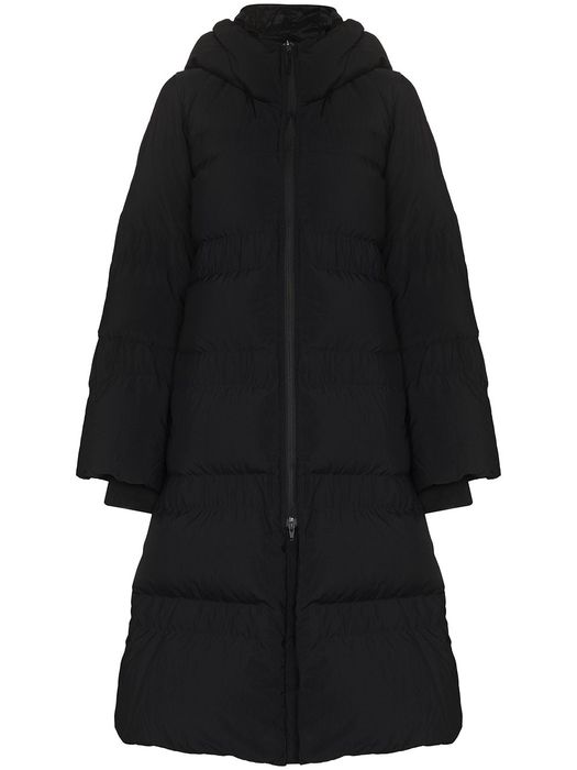 Y-3 high-neck puffer coat - Black
