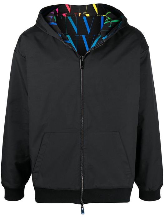 Valentino VLTN TIMES reversible zipped hoodie - Black