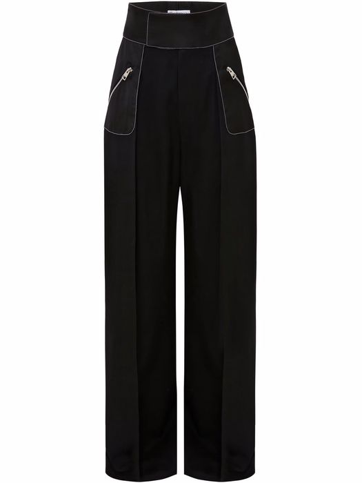 JW Anderson wide-leg tuxedo trousers - Black