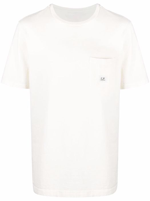 C.P. Company logo-patch cotton T-shirt - White
