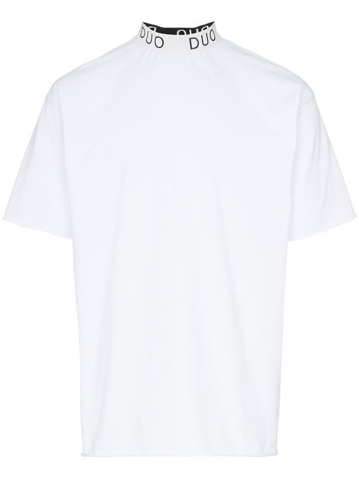 DUOltd Logo print cotton T-shirt - White