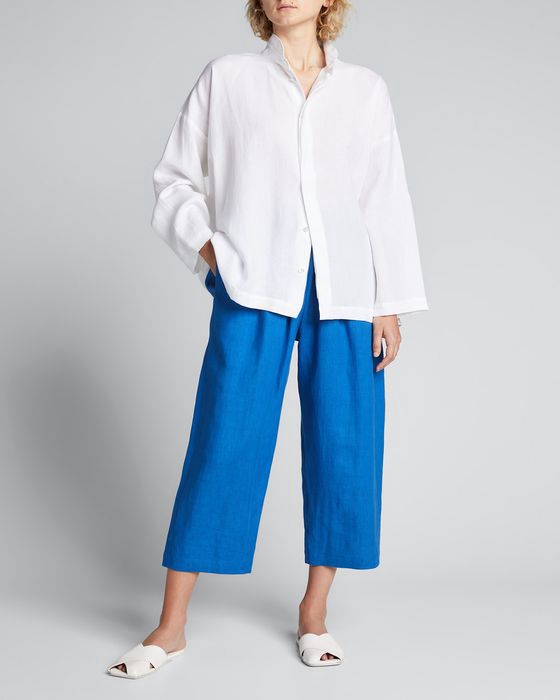Pull-On Japanese Linen Trousers