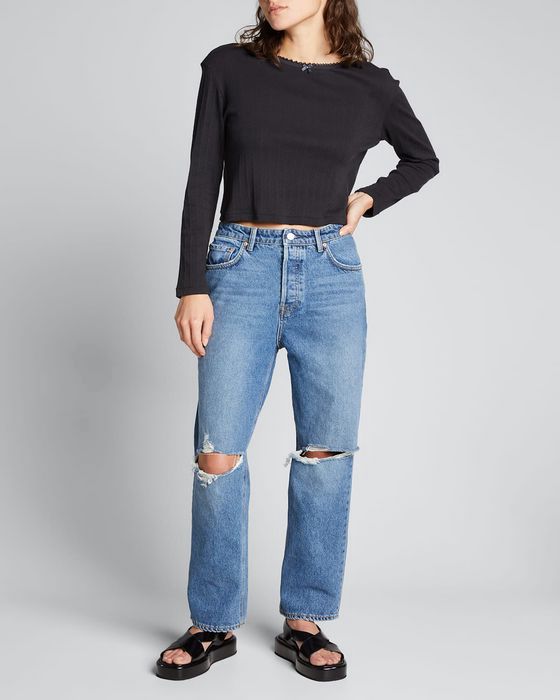 Amanda High-Rise Loose Straight Jeans