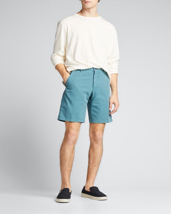 Flat-Front Bermuda Shorts