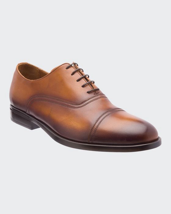 Men's Butler Burnished Leather Oxford Shoes