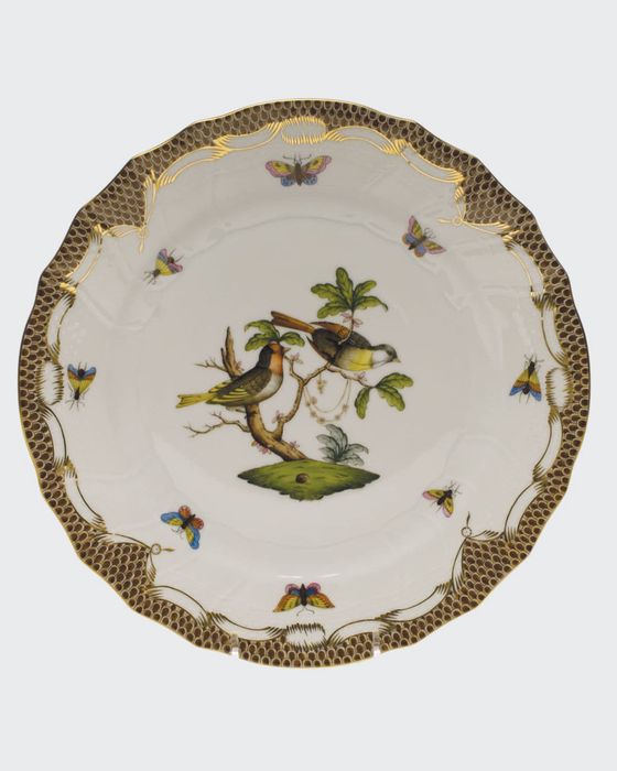 Rothschild Bird Brown Motif 11 Dinner Plate