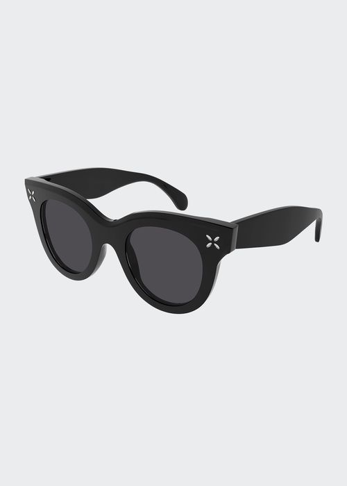 Petal Stud Acetate Cat-Eye Sunglasses