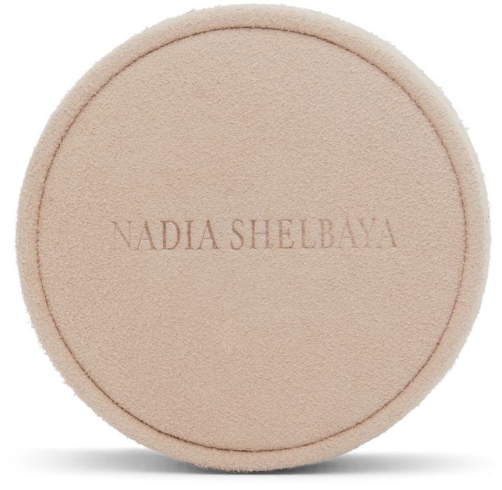 Nadia Shelbaya Pink Suede Ring Jewelry Case