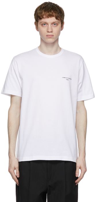 Comme des Garçons Homme White Logo T-Shirt
