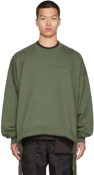 AMBUSH Green Multicord Crewneck Sweatshirt