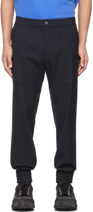 Solid Homme Navy Wool Trousers