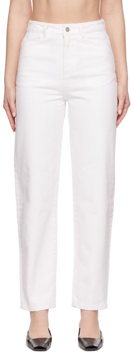 AMOMENTO White Recycled Cotton Jeans