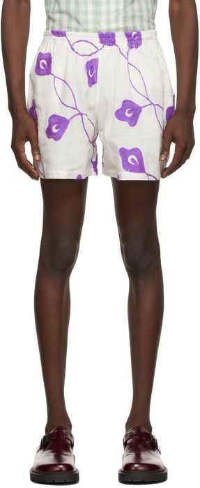HARAGO White Jamun Shorts