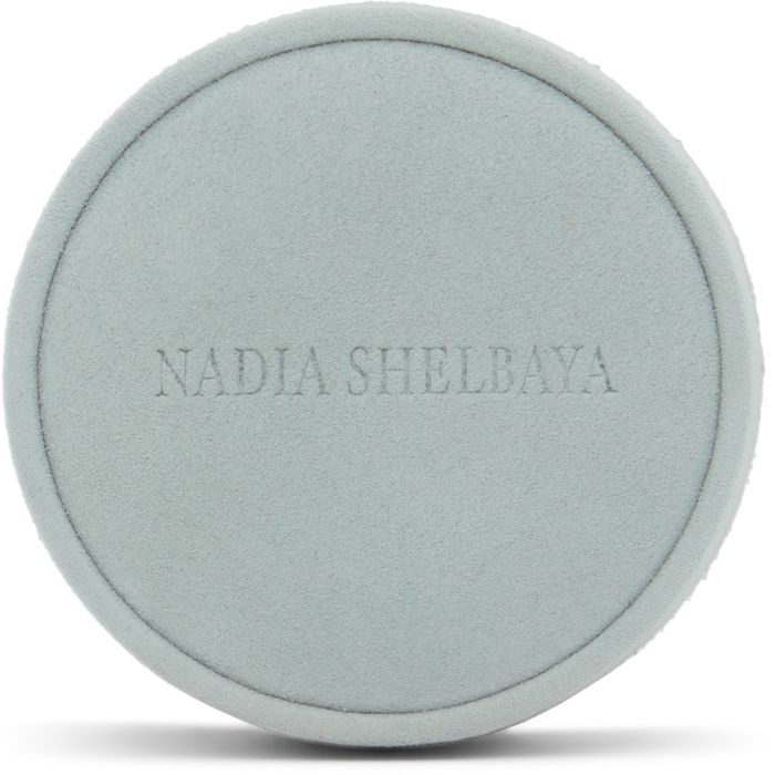Nadia Shelbaya Green Suede Ring Jewelry Case