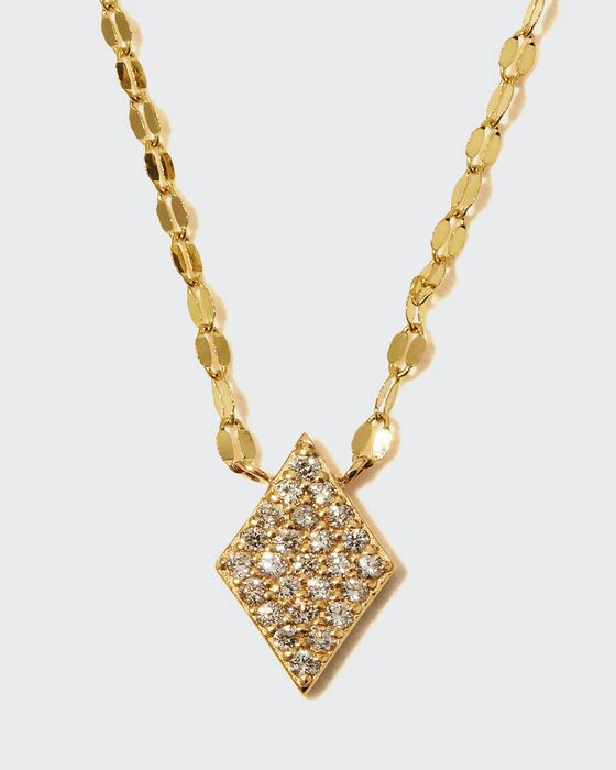 14k Diamond Mini Kite Pendant Necklace