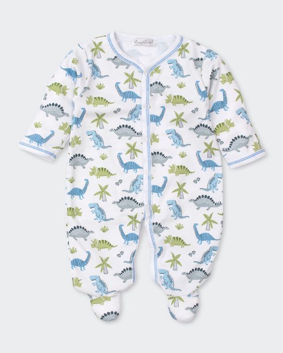 Boy's Dino Dynamos Footie Pajamas, Size Newborn-9M