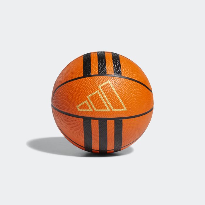 3-Stripes Rubber Mini Basketball Orange