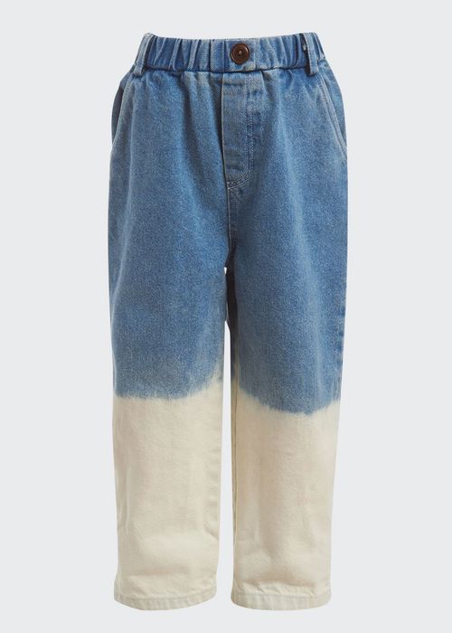 Girl's Dip-Dye Denim Jeans, Size 2-9