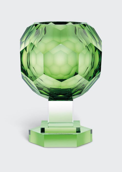 Prism Crystal Peridot Vase, Approx. 13"T