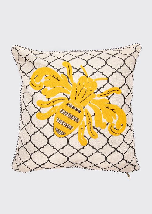 Queen Bee Outdoor Pillow