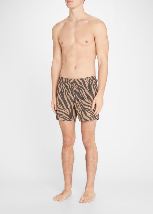Men's Zebra-Print Swim Shorts