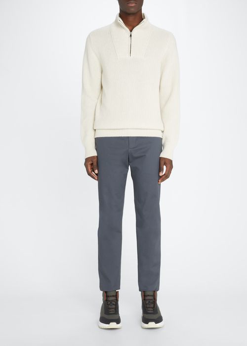 Men's Cashmere Half-Zip Knit Sweater