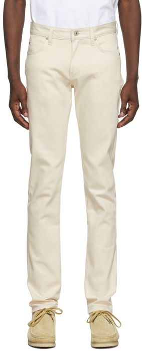 Naked & Famous Denim Off-White Natural Seed Super Guy Jeans
