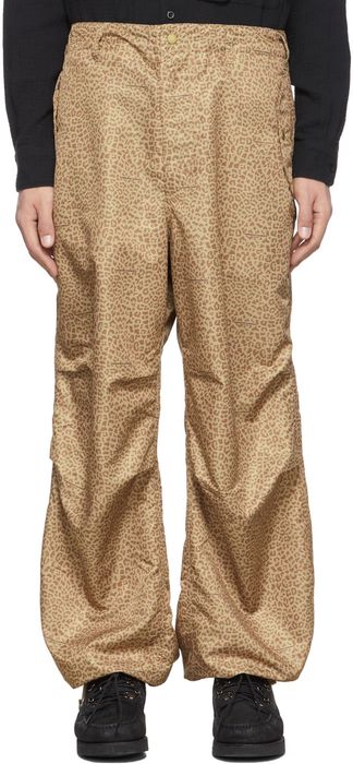 Engineered Garments Beige & Khaki Leopard Print Trousers