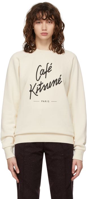 Maison Kitsuné Off-White Logo Sweatshirt