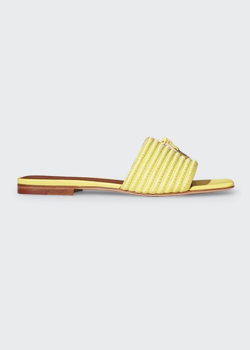 Raffia Summer Charm Flat Sandals