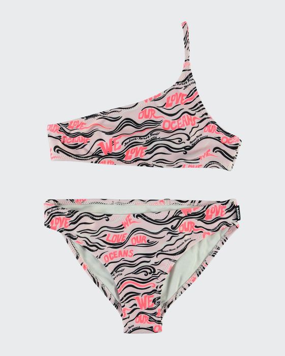 Girl's Naja We Love Our Oceans Bikini Set, Size 3T-14