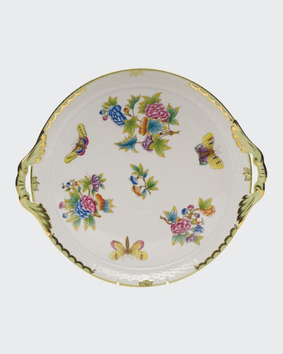 Queen Victoria Round Tray with Handles