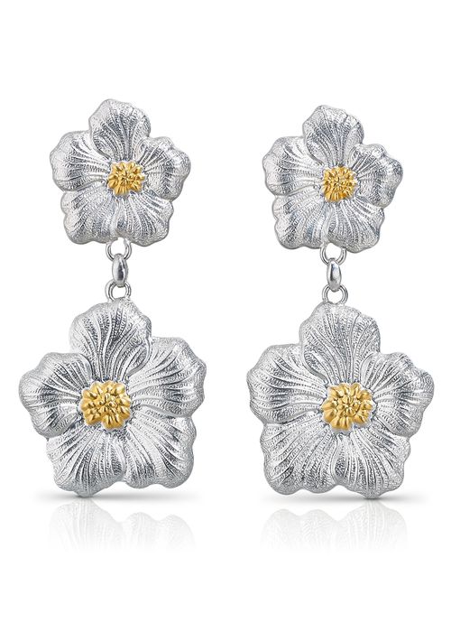 Blossom Gardenia Pendant Earrings