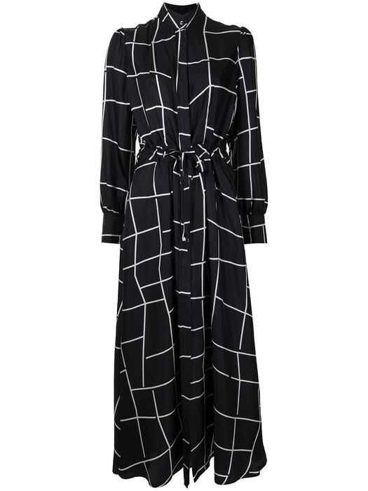 Kiton checker-print dress - Black