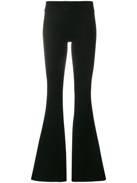 Galvan jersey flared trousers - Black