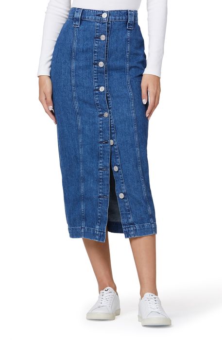 Hudson Jeans Button Front Pencil Skirt