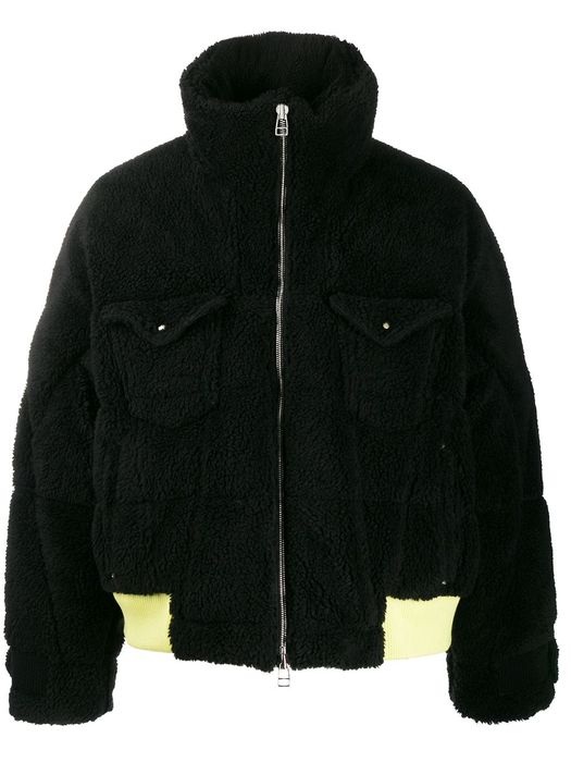 Facetasm zipped oversized jacket - Black