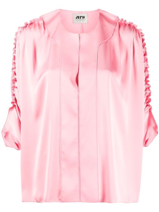 Maison Rabih Kayrouz ruffled-sleeve blouse - Pink