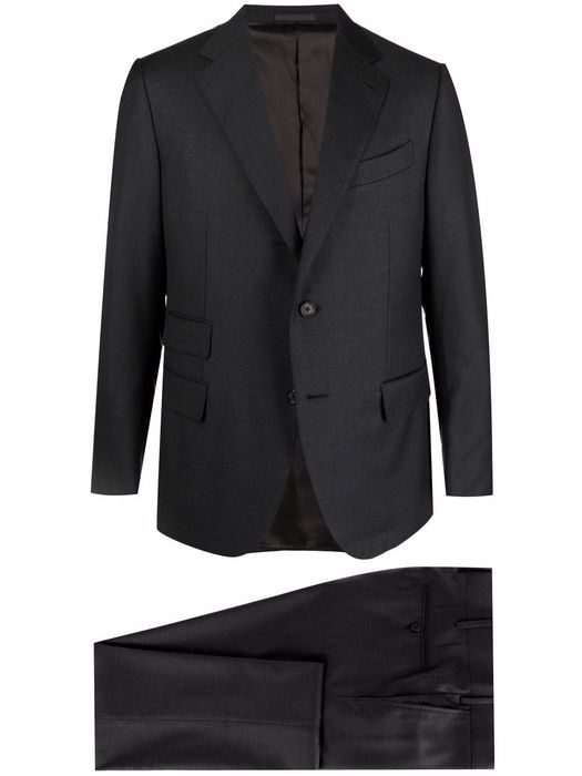 Caruso single-breasted trouser suit - Grey