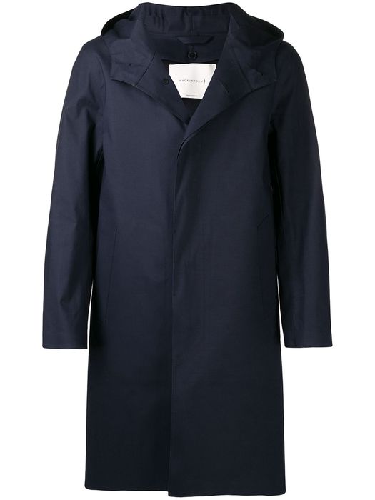 Mackintosh CHRYSTON bonded cotton hooded coat - Blue