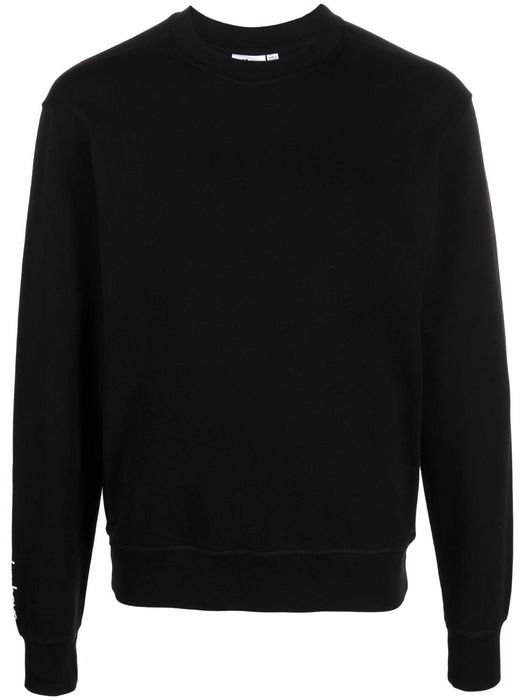 Les Girls Les Boys loopback logo crew neck sweatshirt - Black