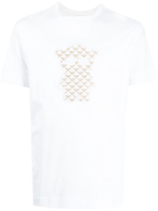 Emporio Armani appliqué-logo crew-neck T-shirt - White