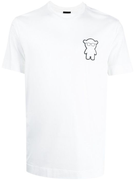 Emporio Armani appliqué-logo crew neck T-shirt - White