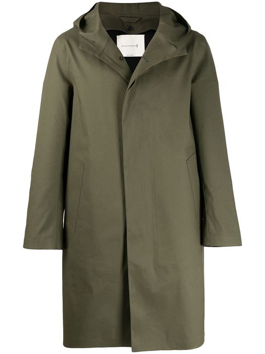 Mackintosh CHRYSTON bonded cotton hooded coat - Green