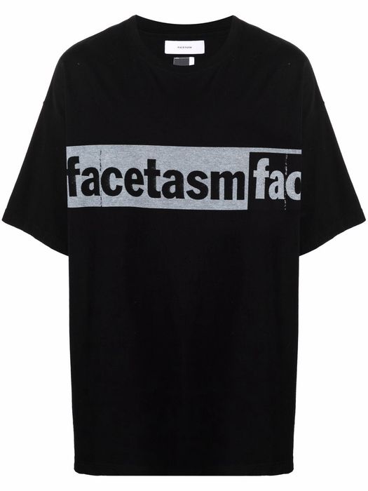 Facetasm logo-print cotton T-shirt - Black