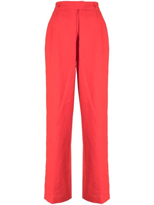 Mara Hoffman Eldra high-waist trousers - Red