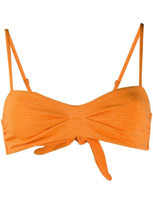 Mara Hoffman textured strie bikini top - Orange