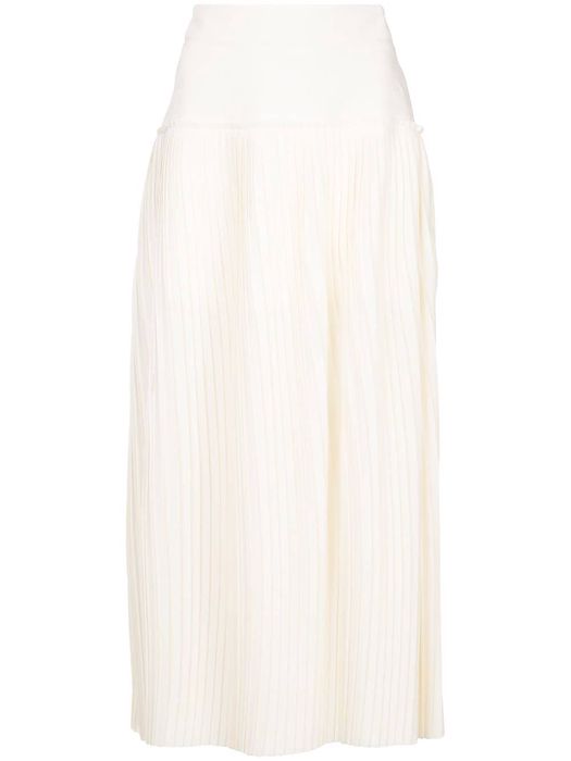 Maticevski Decency pleated skirt - White
