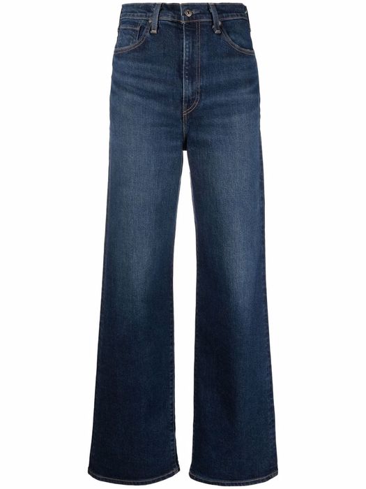 Levi's: Made & Crafted high waisted flared jeans - Blue